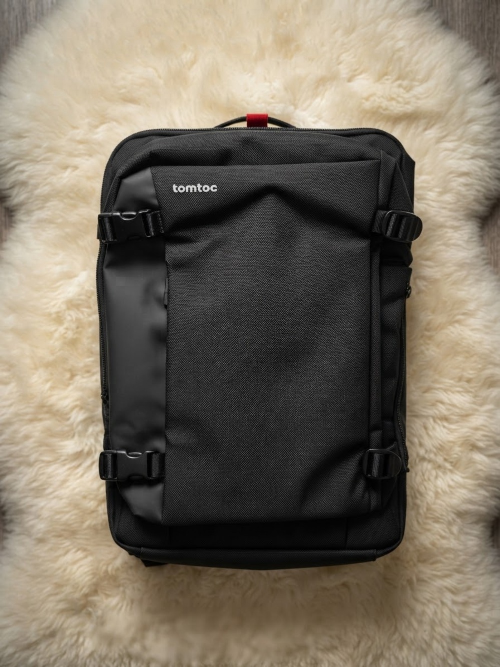 tomtoc Black Men's Everyday Laptop Backpack